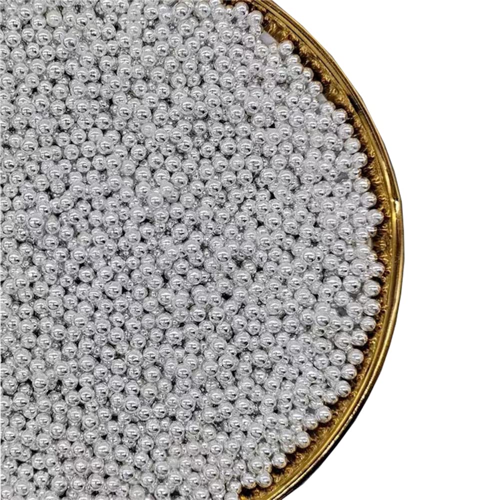 Edible Pearl Sprinkles,Cake Sprinkles,Cookie Sprinkles,Sugar Pearl, Edible Candy Pearls 130G 4.6Oz For Cake Cupcake Decorationg