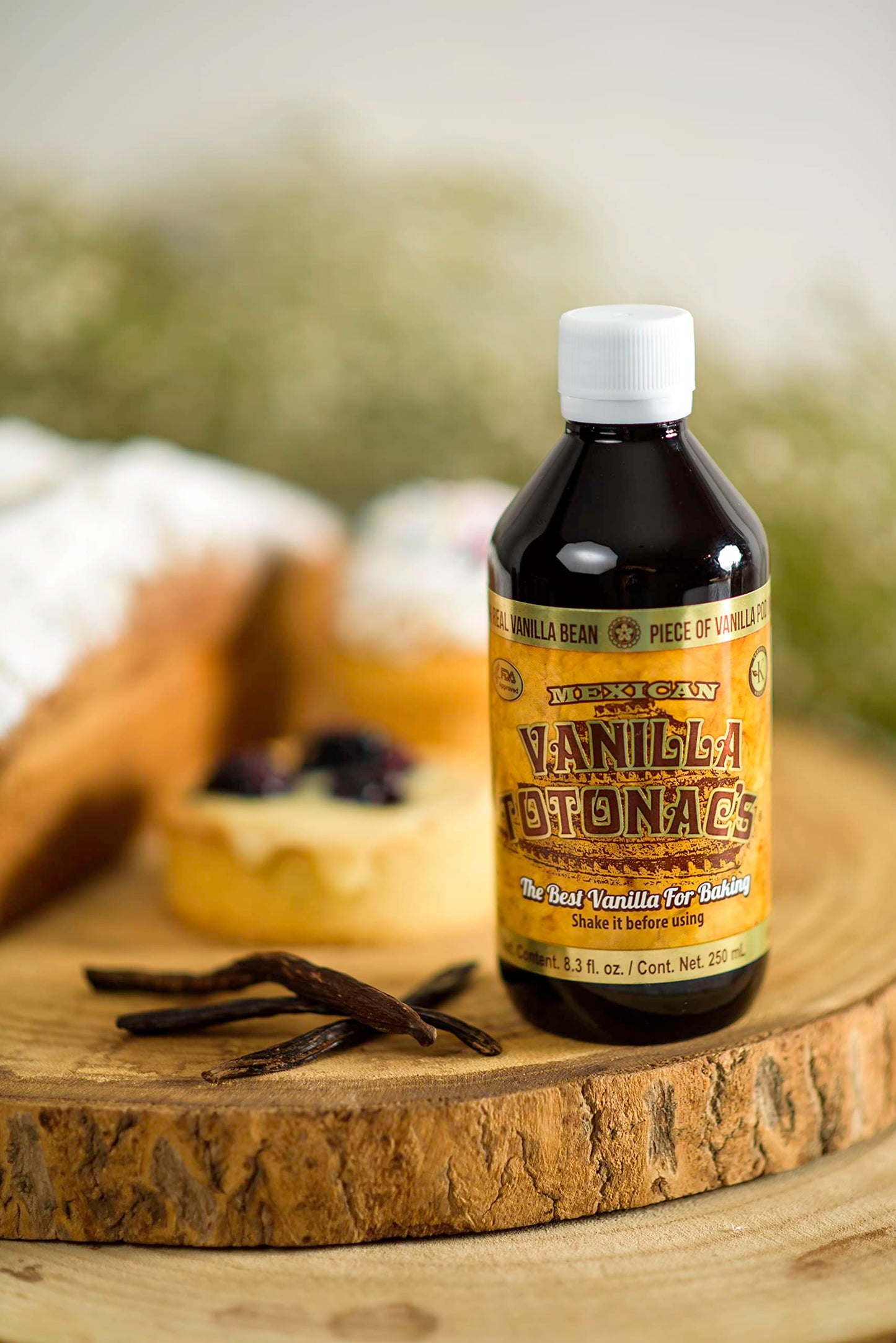 Mexican Vanilla Totonacs - 8.3 Oz (250 Ml) Bottle - Pure Vanilla Extract
