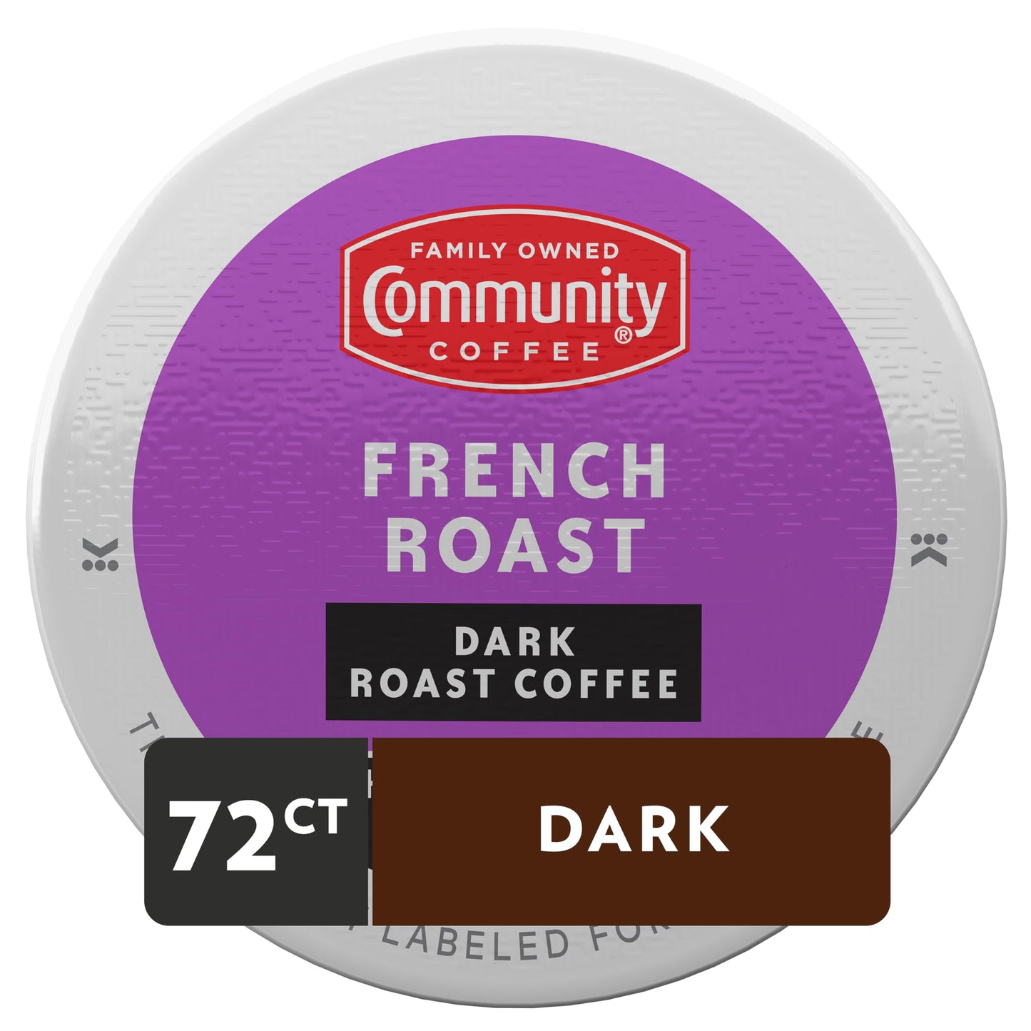 Community Coffee French Roast 72 Count Coffee Pods  Extra Dark Roast  Compatible with Keurig 2.0 K-Cup malt-inspired  12 Count (Pack of 6)