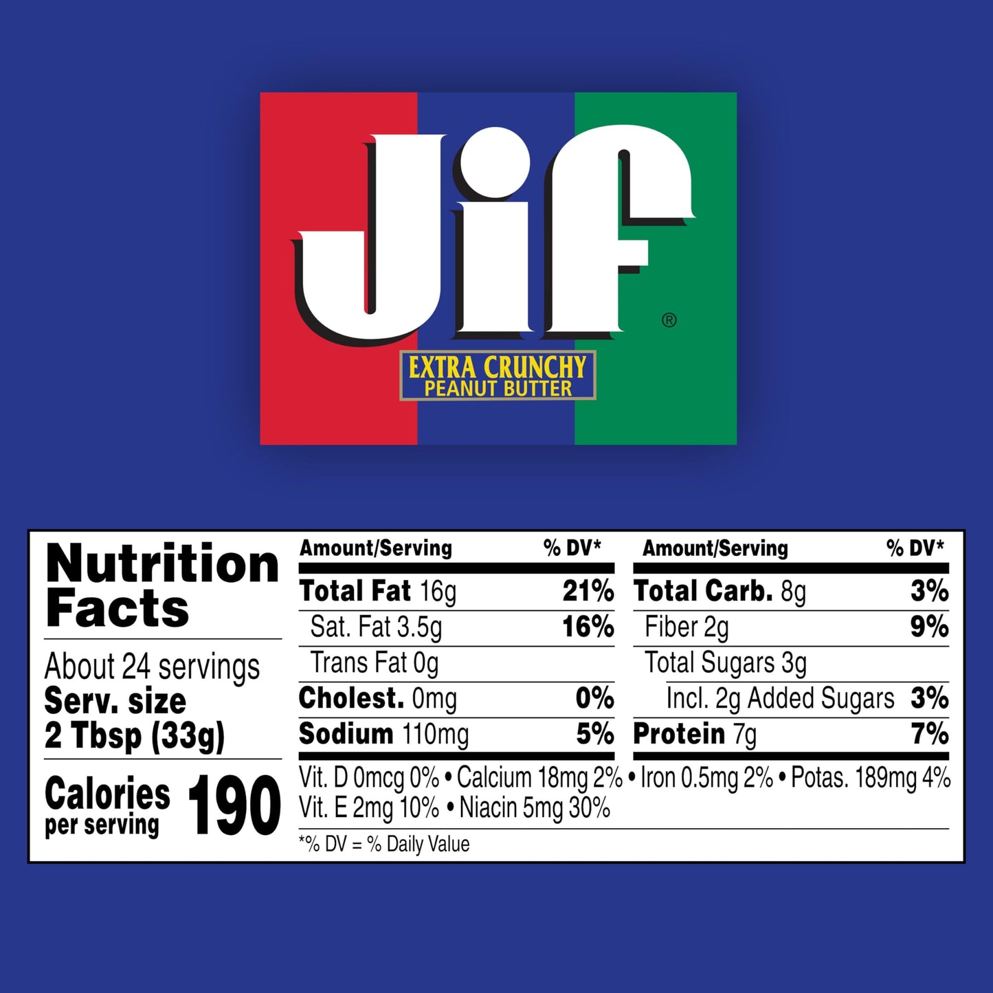 Jif Extra Crunchy Peanut Butter, 28 Ounces (Pack Of 10)