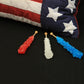 Espeez Extra Large Rock Candy Sticks - 6 Count - Red, White, Blue - Individually Wrapped for Candy Buffets, Birthdays, Weddings