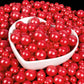 Sugarzy Edible Pearl Sugar Sprinkles for Baking, 130g, Red Pearl, Perfect for Cupcakes, Cookies, Donuts, and Party Decorations
