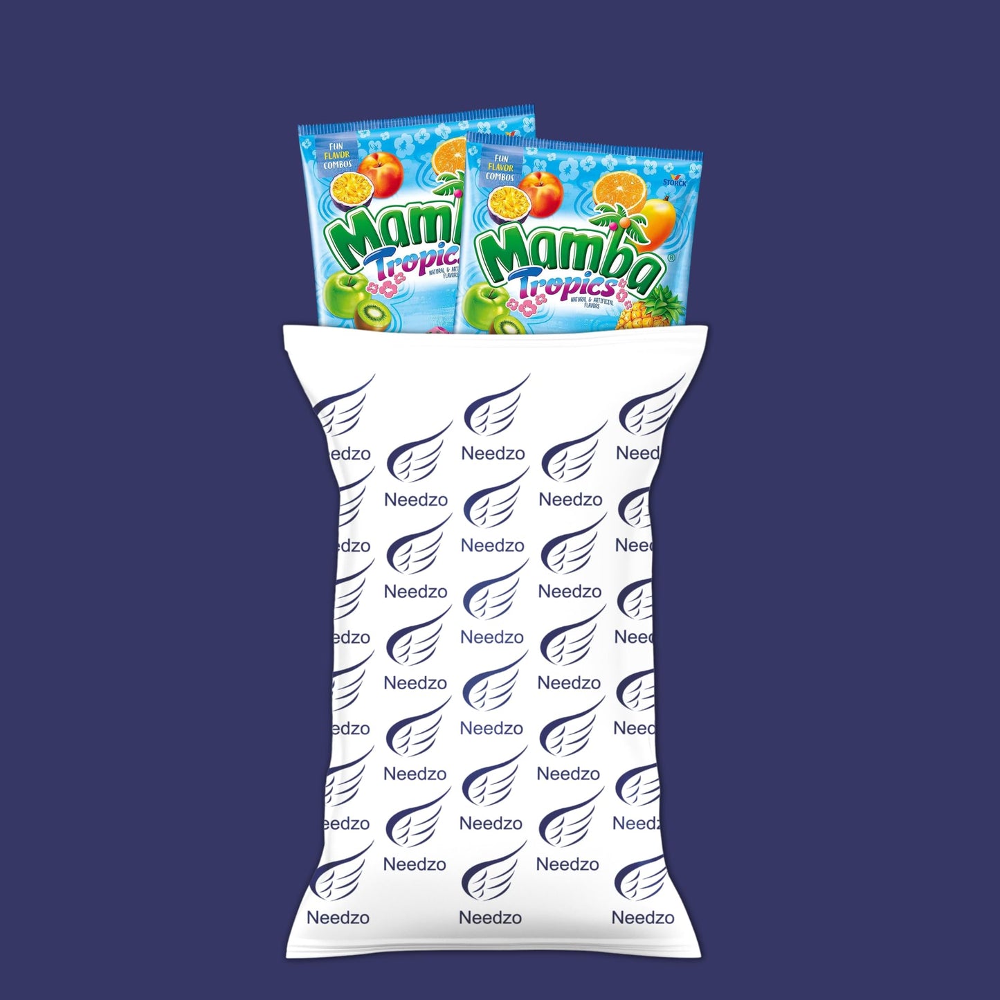 Needzo Mamba Candy Tropics Gift Set Assorted Flavored Fruit Chews, Individually Wrapped Chewy Candies Mixed Flavors Assortment B
