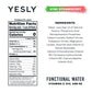 Yesly Functional Water, Kiwi Strawberry, Naturally Flavored, 16 Fl Oz Cans, Pack of 12, Zero Sugar, No Artificial Sweeteners