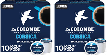 La Colombe Corsica Dark Roast Coffee | Single Serve K-Cup Pods | 10 Count | Pack of 2