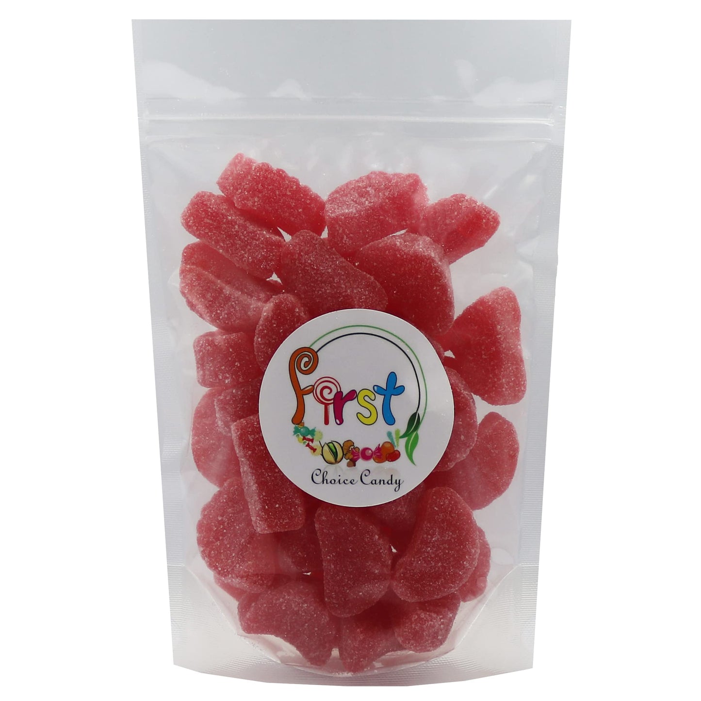 Firstchoicecandy Fruit Slices Jelly Wedges Candy (Red Cherry, 2 Pound)