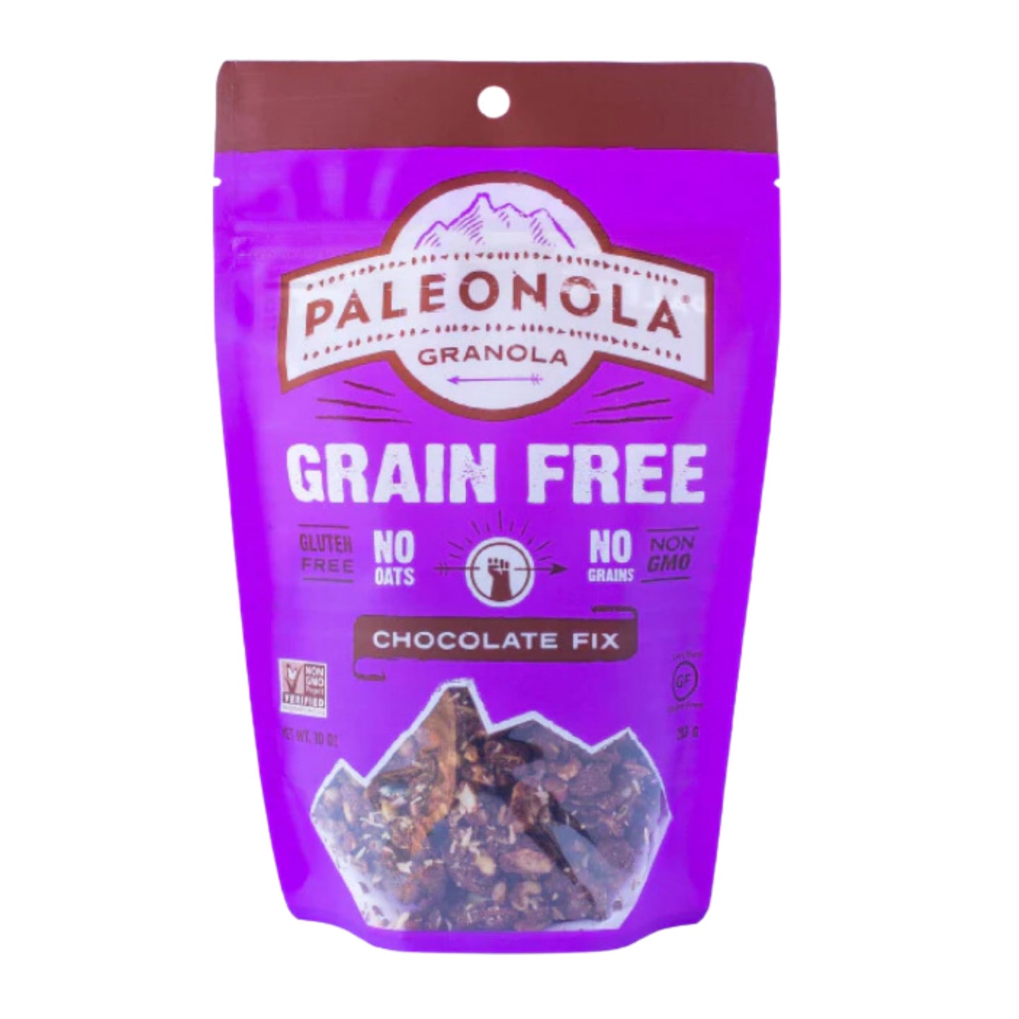 Paleonola Grain Free Granola Chocolate Fix Flavor | Gluten Free, Non-GMO, Dairy Free, No Refined Sugars, 10 Oz Bags