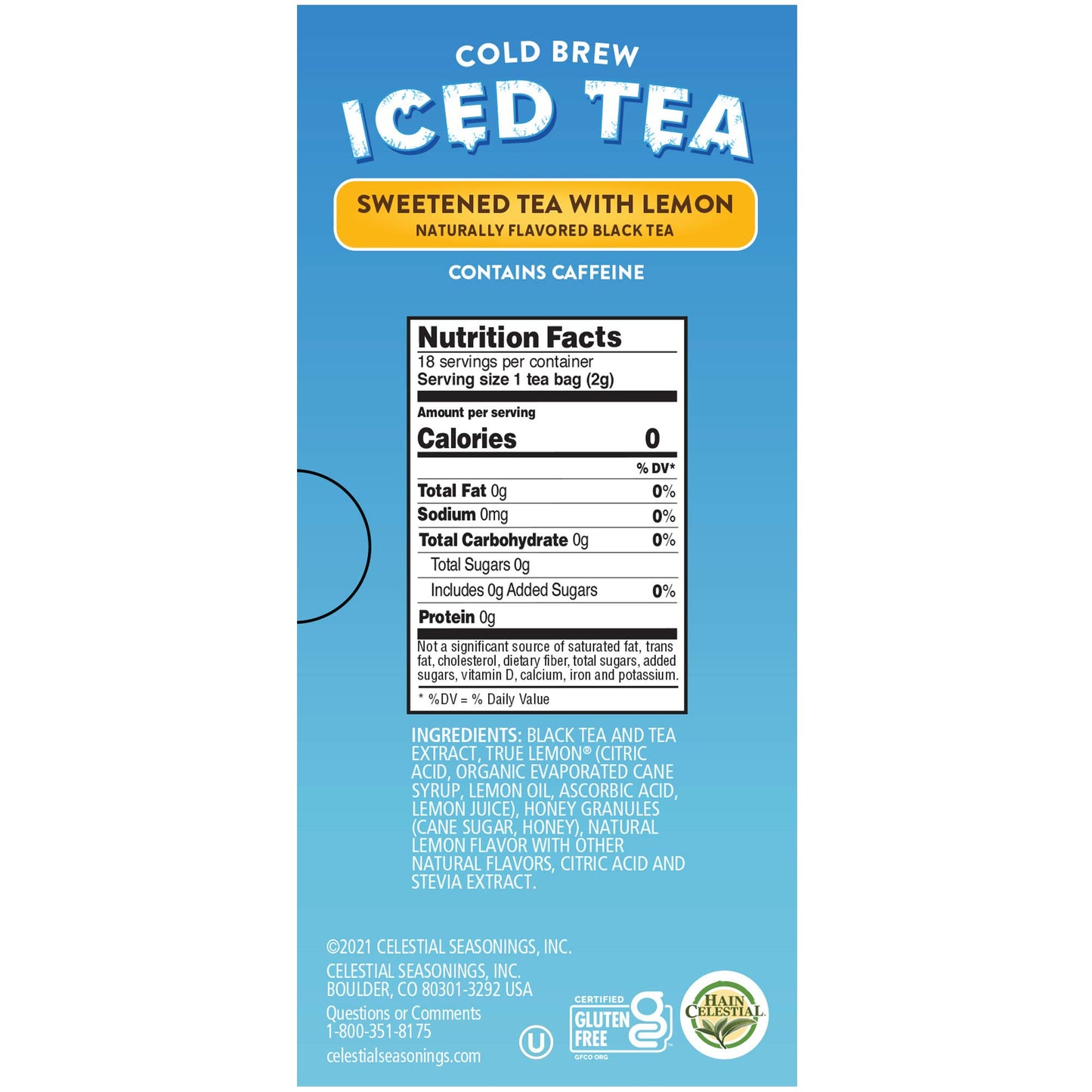 CS CLD BRW ICE T SWT LMN ( 6 X 18 BAG  )