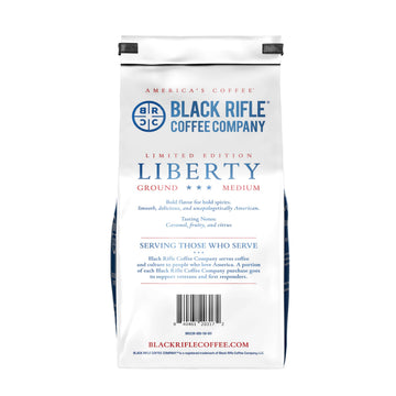 Black  Coffee Company Liberty Roast 11oz Medium Roast Ground Coffee with Caramel and Fruity Undertones