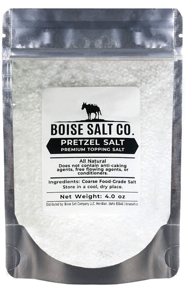 Boise Salt Co. Pretzel Salt - 4 Ounce Resealable Standup Pouch (4 Oz)