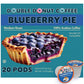 Double Donut Coffee Blueberry Flavored Coffee Pods, Medium Roast, 20 Count, Compatible with Keurig K Cups