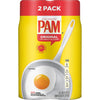 Pam Original No-Stick Cooking Spray 100% Natural Canola Oil (2 Pack - 12Oz Each Can)