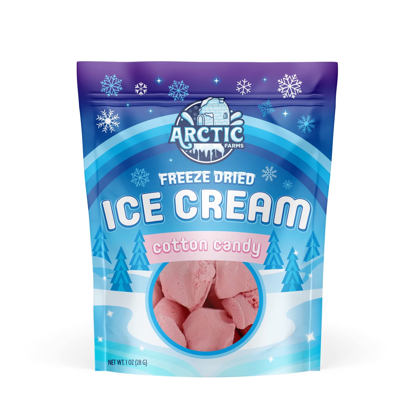 Arctic Farms Freeze Dried Ice Cream Variety Pack of 4 - Unique Treat That Does Not Melt