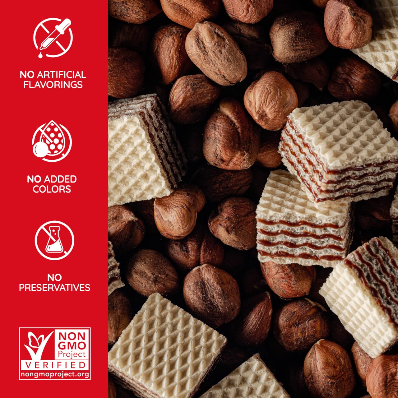 Loacker Quadratini Hazelnut Wafer Cookies, 8.82 Ounce