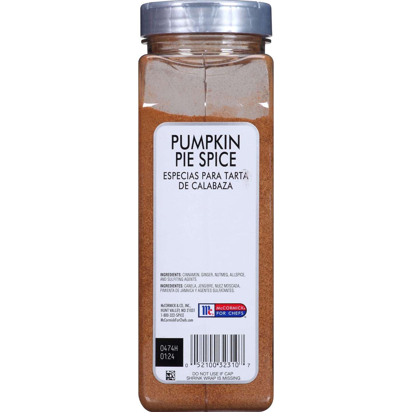 McCormick Culinary Pumpkin Pie Spice Powder, 16 oz - Ideal for Baking and Cooking