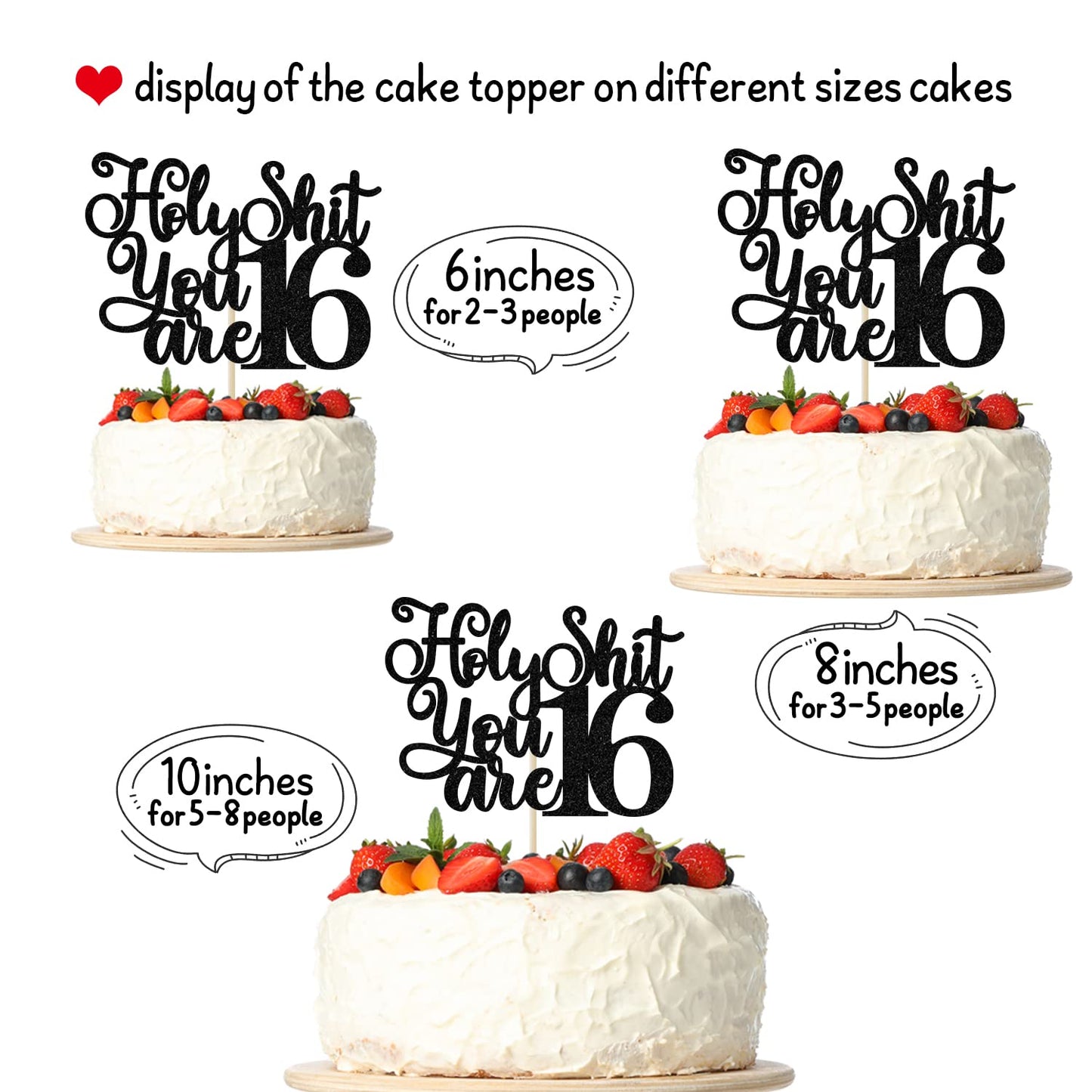 Happy 16Th Birthday Cake Topper, Level 16, Sweet 16 Cake Topper, Funny 16Th Birthday Decorations For Teens Black Glitter