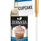 Syruvia Sugar-Free Cupcake Coffee Syrup - 25.4 fl oz Premium Coffee Flavoring Syrup - 0 Calorie- Kosher Coffee Syrups, Gluten Fr