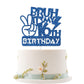 Embhhor Bruh It's My 16th Birthday Cake Topper, Bro I'm 16, Teen Boys Happy 16 Birthday Party Cake Decorations Favor, Blue Glitt