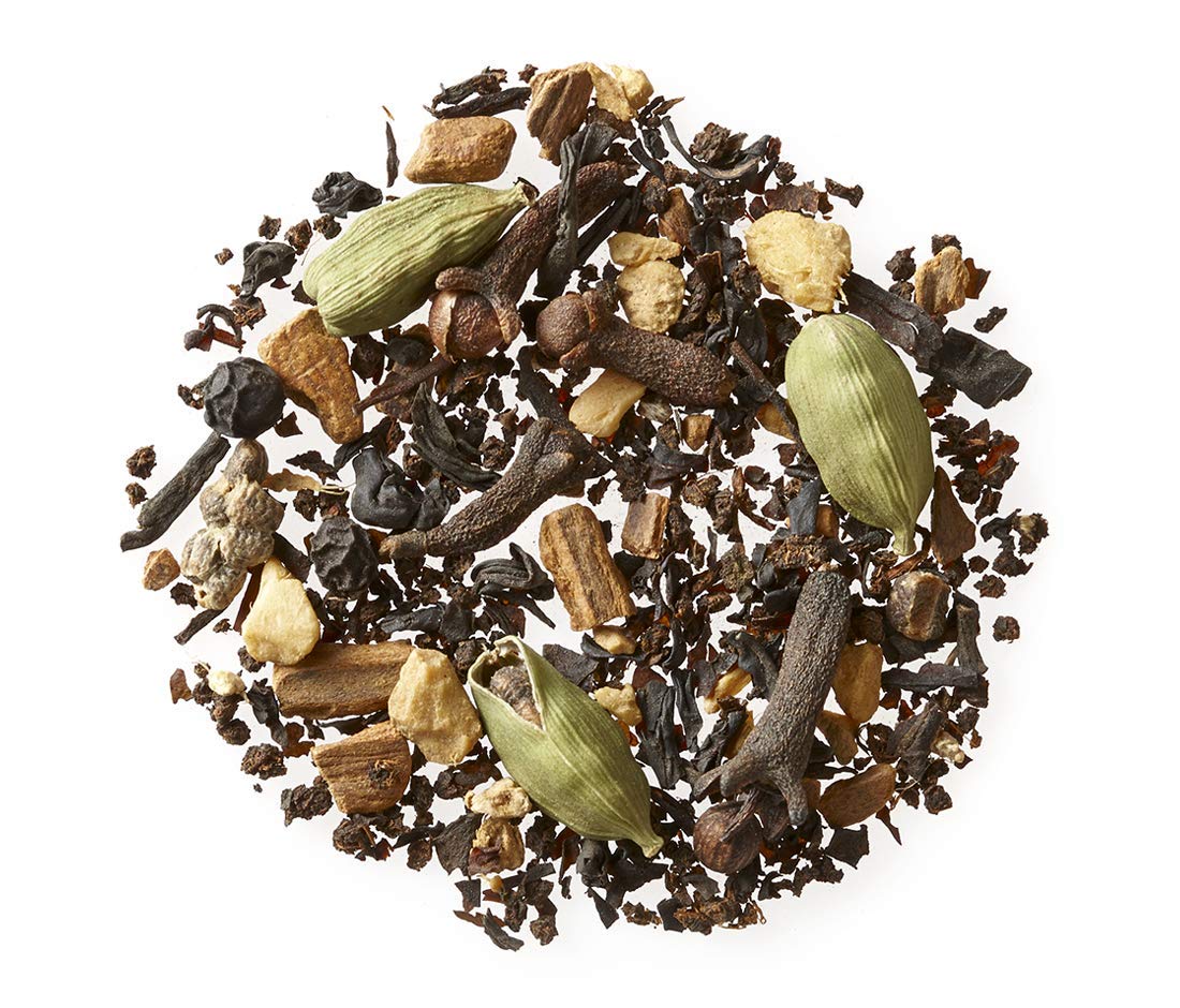 Golden Moon Tea Organic Masala Chai Black Tea - Loose Leaf, Non-GMO - 8 Ounce (Pack of 1)