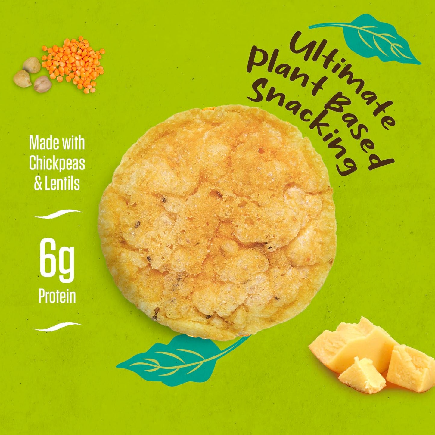 Peakapop Veggie Chips - Plant-Based, Healthy Veggie Crisps With Pea, Lentil & Chickpea Protein - Gluten-Free, Popped Chips - Sna