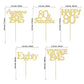 Gyufise 30Pcs Gold Glitter 80Th Birthday Cupcake Toppers Vintage 1943 Awesome Since 1943 Hello 80 Cake Topper Seventy 80 & Fabul