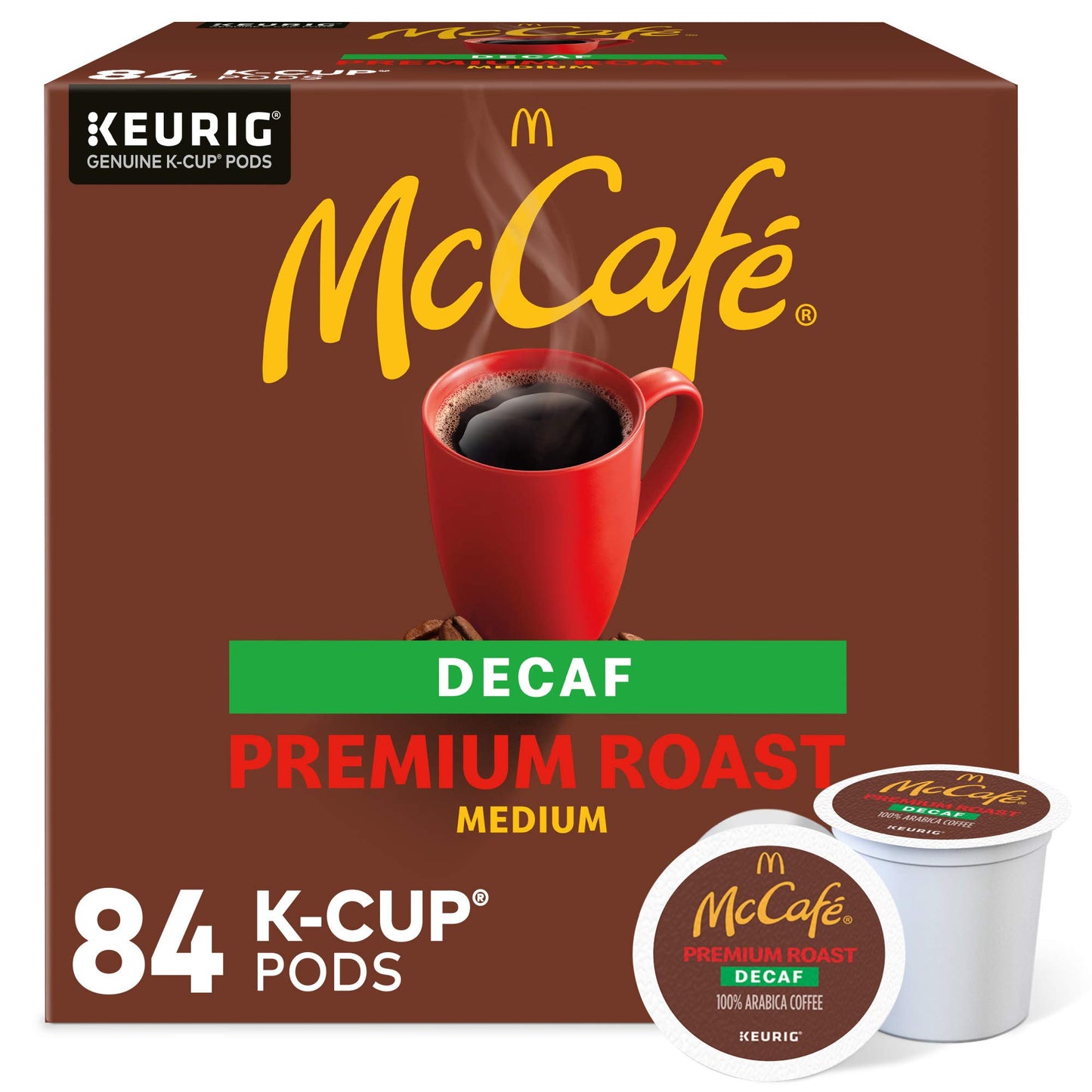 Mccafe Premium Roast Decaf, Keurig Single Serve K-Cup Pods, Medium Roast Coffee Pods, 84 Count