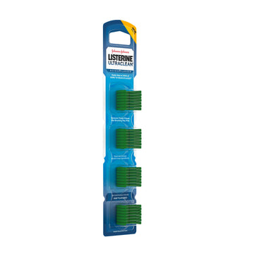 Listerine Ultraclean Access Disposable Snap-On Flosser Refill Heads For Proper Oral Care, Mint Flavored, 28 Count (Pack Of 5)