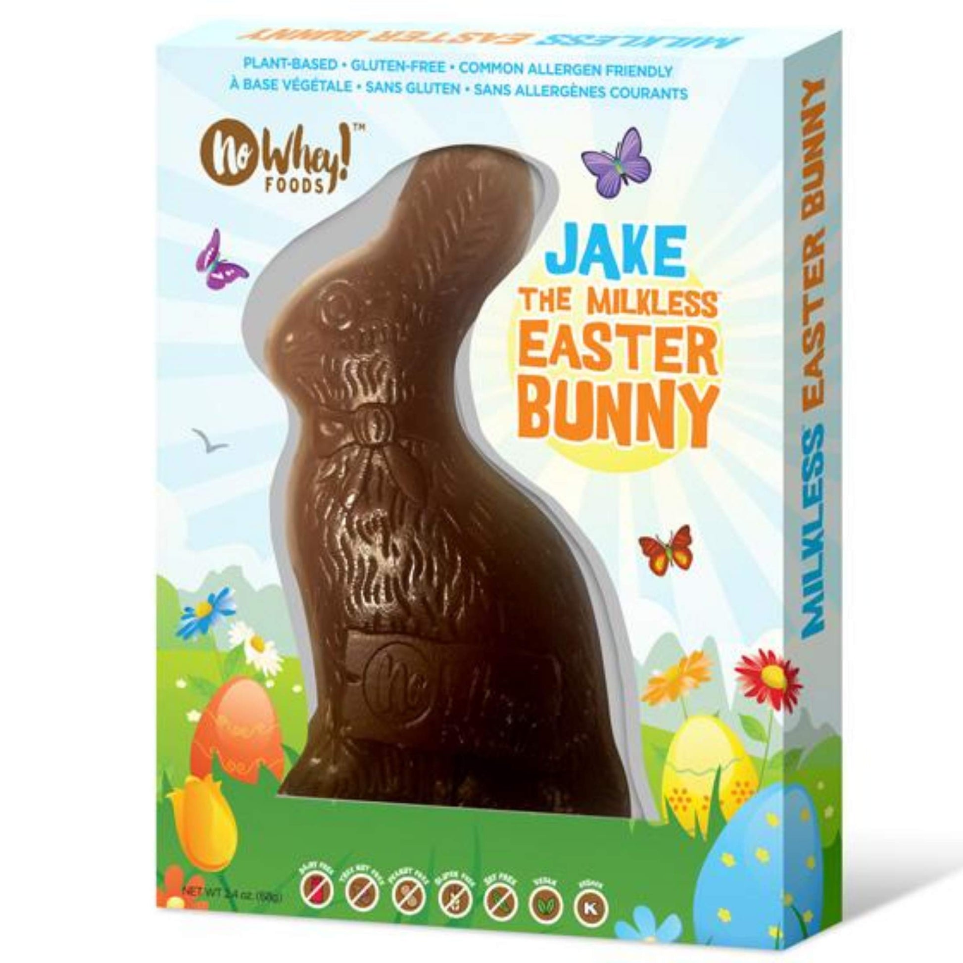 Vegan, Gluten Free Jake The Milkless Chocolate Easter Bunny | Allergy Friendly | Dairy Free, Nut Free, Peanut Free, Soy Free, Sesame Free