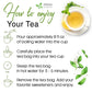 Premium Ginger Tea Bags, 100% Natural & Pure from Ginger Roots, Ginger Tea, Ginger Herbal Tea. Ginger Tea. No Sugar, No Caffeine, No Gluten, Vegan.