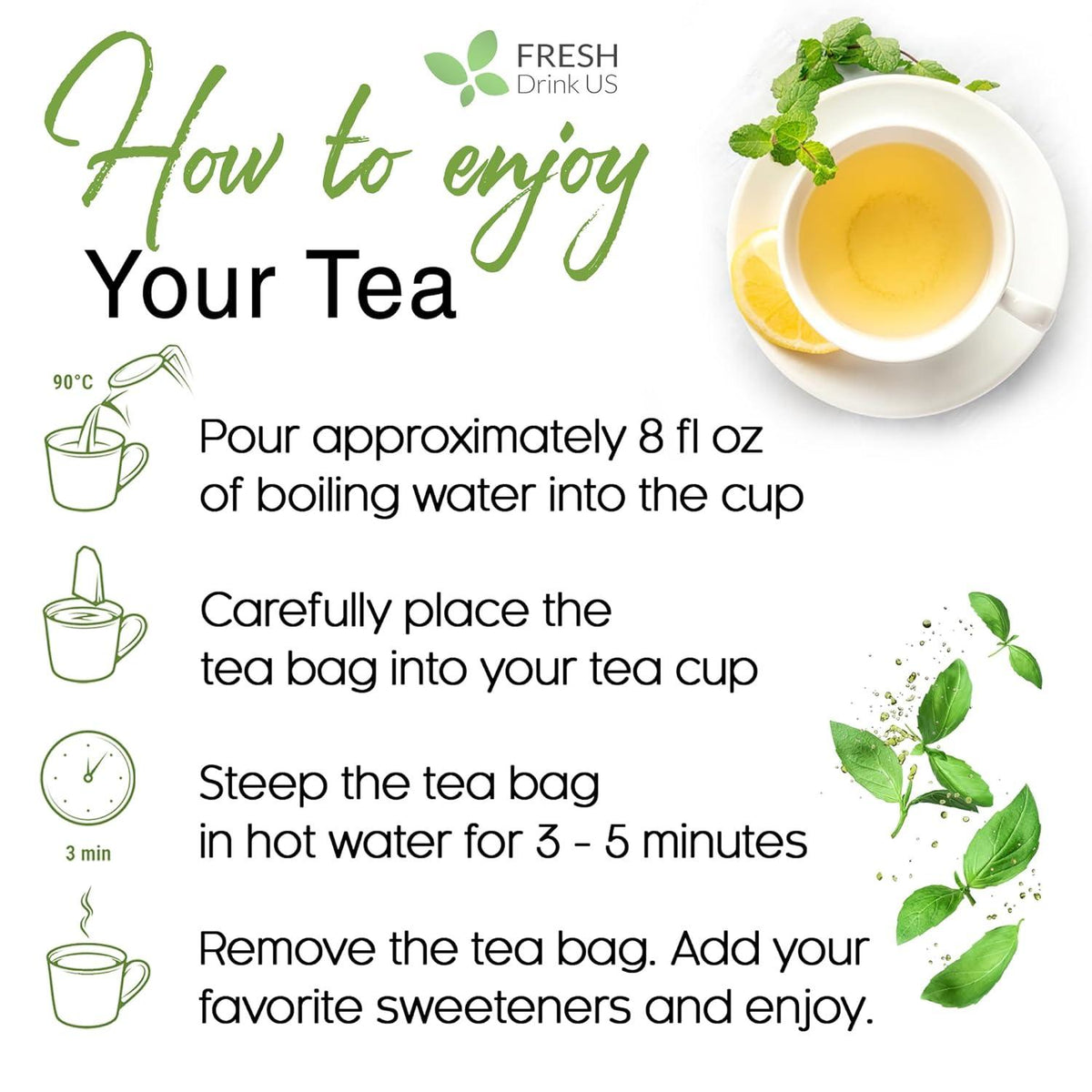 Premium Ginger Tea Bags, 100% Natural & Pure from Ginger Roots, Ginger Tea, Ginger Herbal Tea. Ginger Tea. No Sugar, No Caffeine, No Gluten, Vegan.