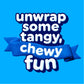Airheads Candy Blue Raspberry Taffy, Individually Wrapped Full Size Bars, 36 Count