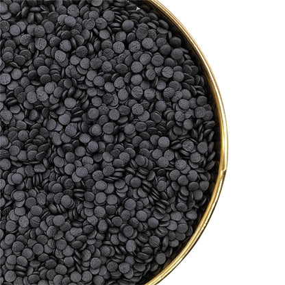 NIPEOR Rainbow Sprinkles Black Confetti Sprinkles 3.53oz/100g Edible Sprinkle Topping Confetti Sprinkles, Round Sprinkles for Ca