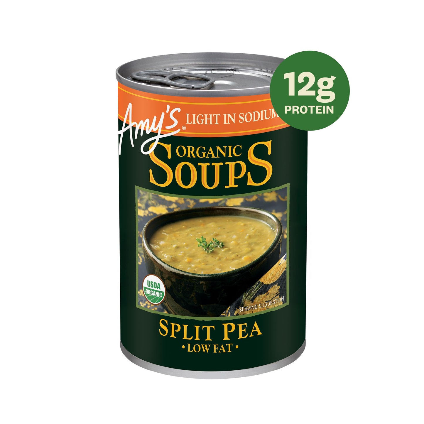 Amys Soup, Organic Light in Sodium Variety Pack, Vegetable, Split Pea and Lentil Canned Soup, Made With Organic Vegetables, Pac