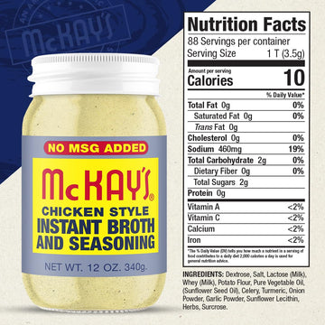 Mckay'S Chicken And Beef Flavored Soup Seasoning, Gluten Free, Vegetarian Instant Broth, Bullion Powdered Seasoning, Good On Mea