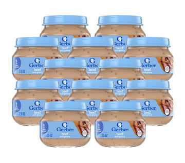 Gerber Mealtime For Baby 2Nd Foods Baby Food Jar (2.5 Ounce (Pack Of 12), Beef)