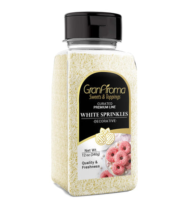GranAroma White Sprinkles, 12 oz, Decorative, Cakes & Cupcakes
