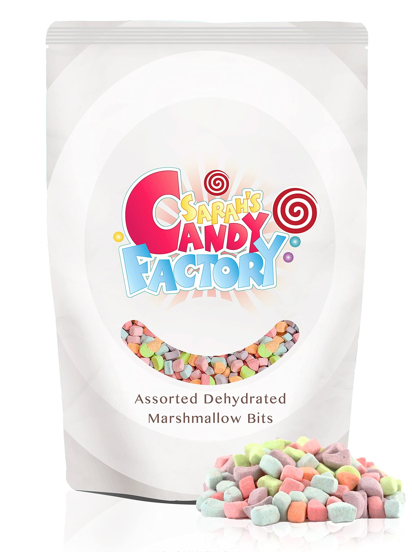 Sarah'S Candy Factory, Sarahs Candy Factory Assorted Dehydrated Marshmallow Bits In Resealable Bag, 1Lb