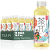 Tea PI Iced tea - Jasmine Green Tea, Grapefruit Sweet Iced Fruit Tea Bottles, Real Juice, -16.9 fl oz, 500mL, 15 Pack