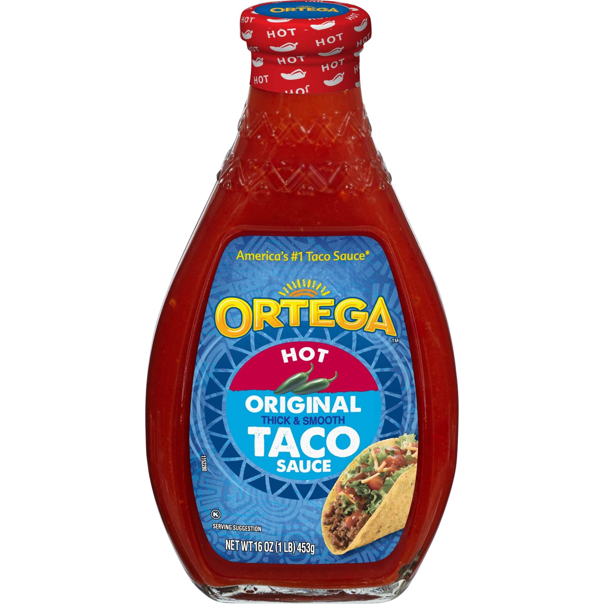 Ortega Original Taco Sauce, Hot, 16 Ounce