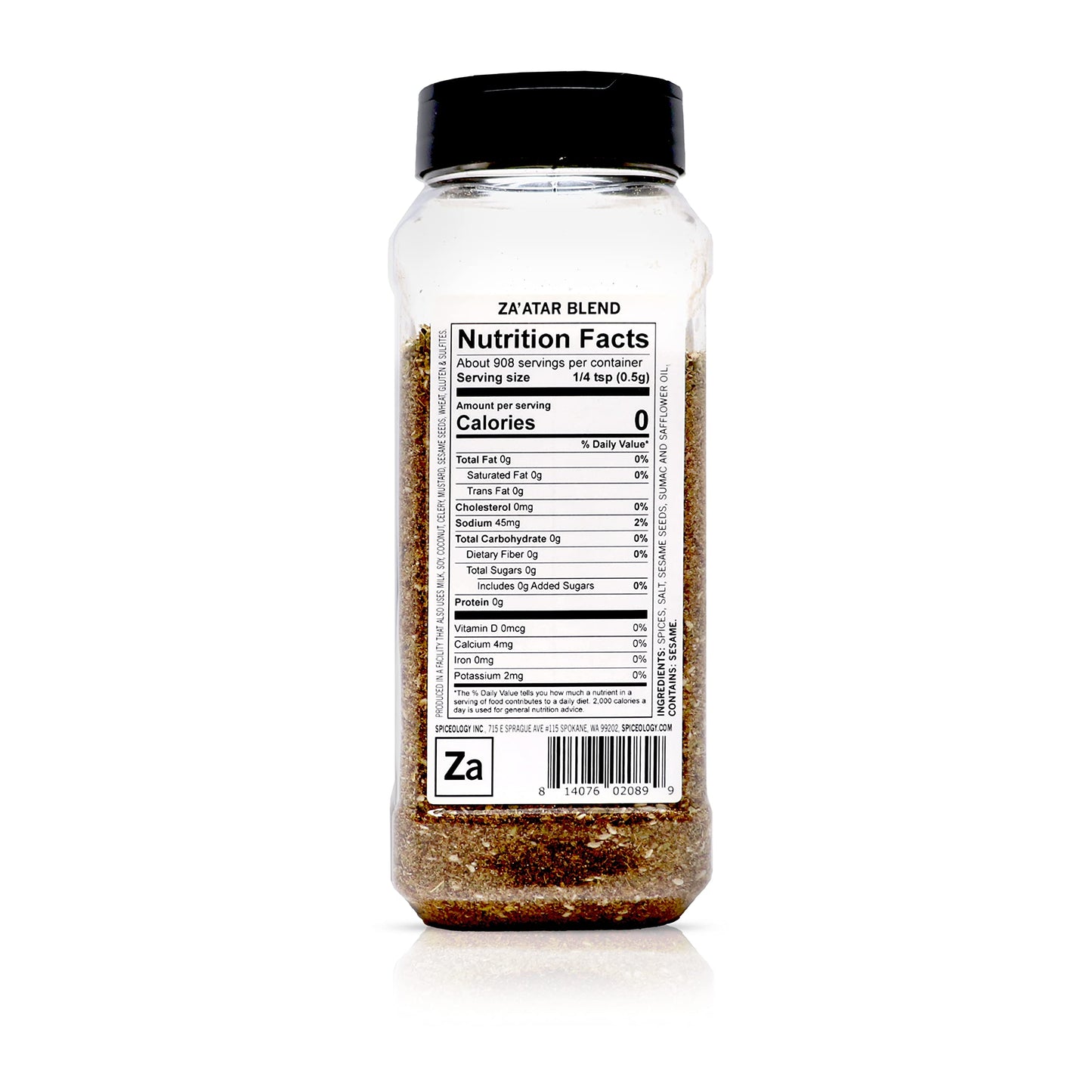 Spiceology Zaatar Spice Blend - Savory All-Purpose Seasoning - 16 oz