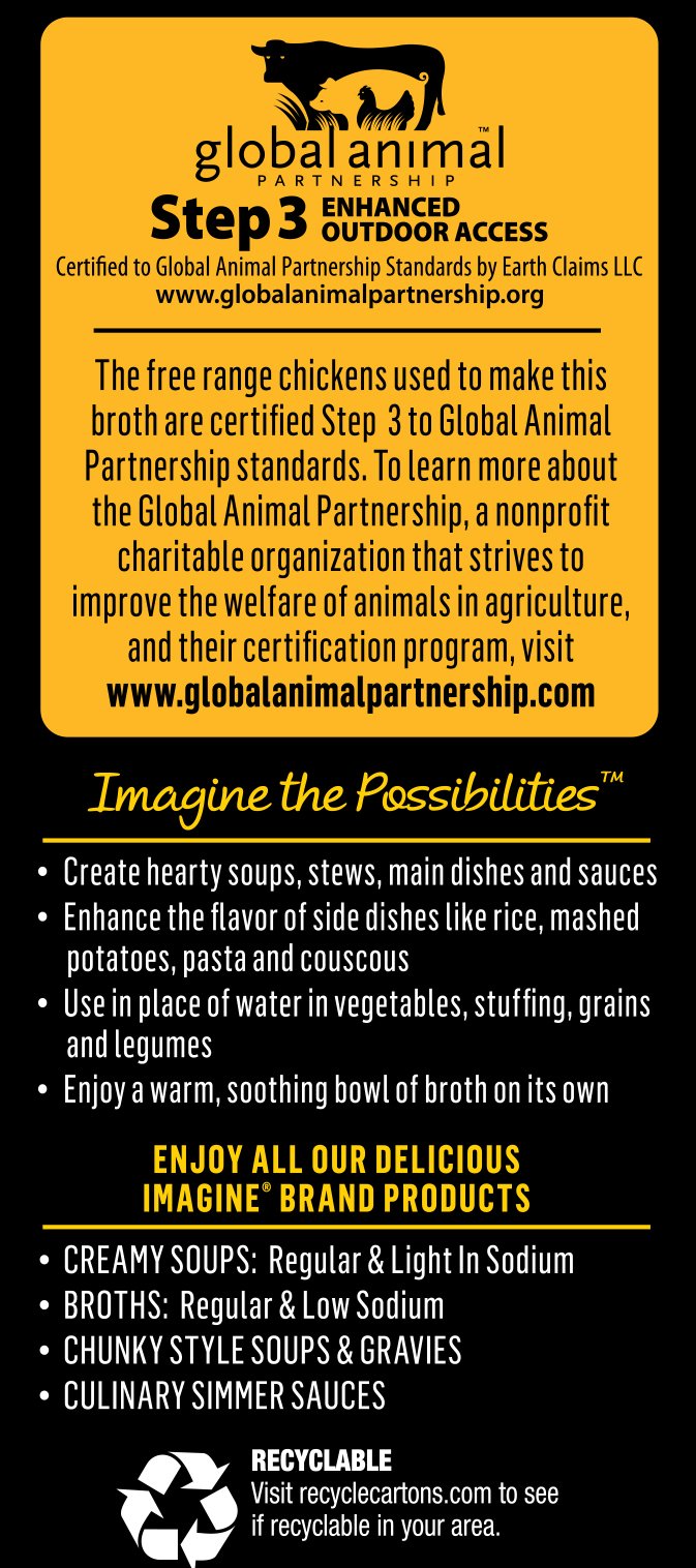 Imagine Foods Chicken Broth, Low Sodium, Free Range 32 oz (Pack Of 12)
