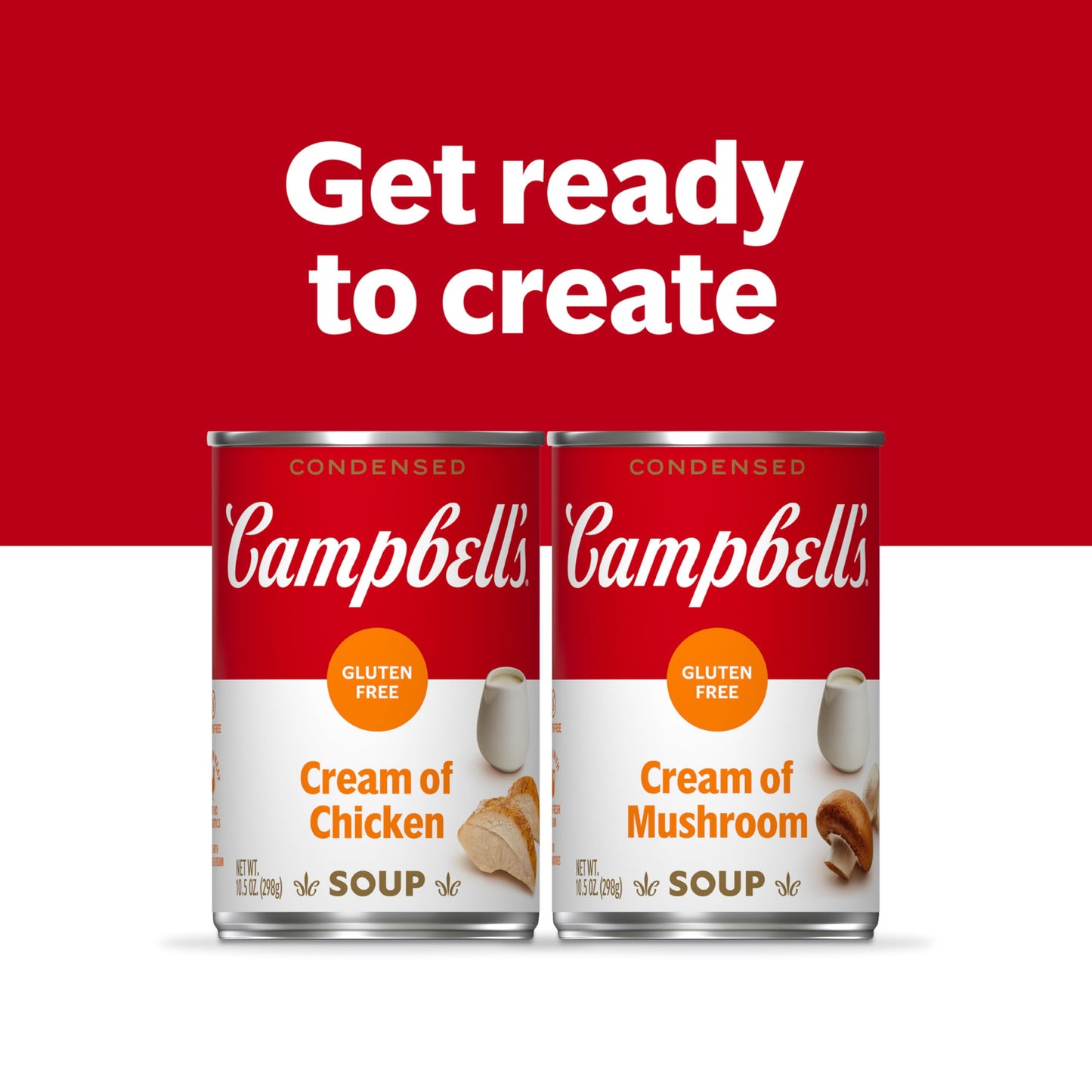 Campbell s Condensed Gluten Free Cream of Mushroom Soup, 10.5 oz Can (12 Pack)