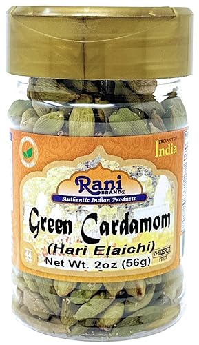 Rani Green Cardamom Pods Spice (Hari Elachi) 2Oz (56G) Pet Jar ~ All Natural | Vegan | Gluten Friendly | Non-Gmo | Product Of In