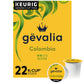 Gevalia Colombia Medium Roast K-Cup Coffee Pods, 22 Count, 7.6 OZ Pack