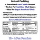Gramzero Vanilla Sugar Free Pudding Mix 12-Pack, Great For Nutrition Club Meal Replacement Shakes, Low Calorie Dessert, Stevia S