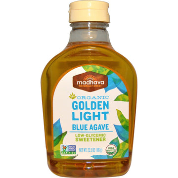 Madhava Agave Nectar, Organic Light, 23.5 Oz