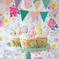 30Pcs Edible Easter Eggs Cupcake Toppers Edible Spring Floral Eggs Cupcake Picks Wafer Paper Easter Day Cake Toppers For Happy E