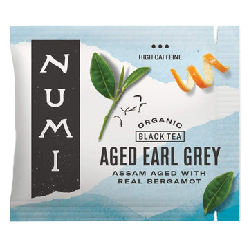 Numi Organic Aged Earl Grey Tea, 100 Tea Bags, Black Tea With Bergamot Orange, Caffeinated