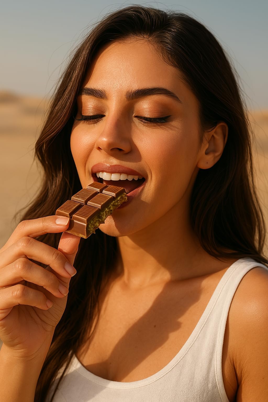 Barbee Dubai Chocolate Bar With Brownie And Cruncy Kadaifi | No Palm Oil | No Artificial Colors | Milk Chocolate - Brownie 7 Oz (200G)