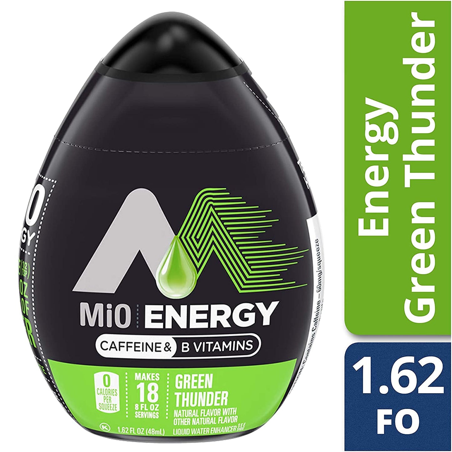 MiO Green Thunder Liquid Water Enhancer, 1.62 Fl Oz, Pack of 4